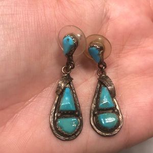 Angelita Cheama Vintage turquoise&silver earrings